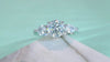 1Large Diamond Ring Luxury Fashion Set Moissanite Silver Ring Prohibit Tk Sales