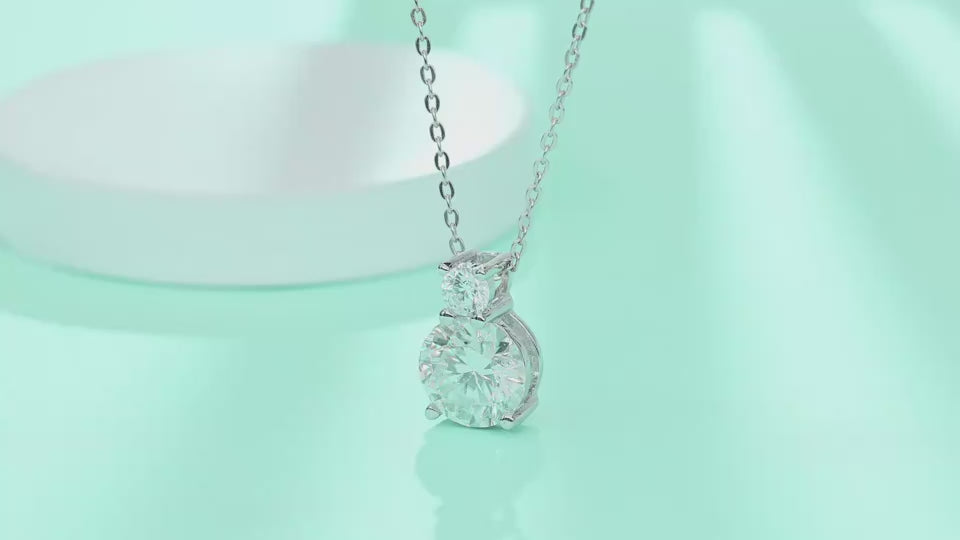 1Jazz Manor - A Fashionable And Luxurious Diamond Jewelry Piece Set With 3-carat Moissanite S925 Sterling Silver And Platinum-plated Pendant Prohibit Tk Sales