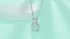 1Jazz Manor - A Fashionable And Luxurious Diamond Jewelry Piece Set With 3-carat Moissanite S925 Sterling Silver And Platinum-plated Pendant Prohibit Tk Sales