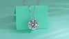 1Afternoon Rose - A Fashionable And Luxurious Diamond Jewelry Pendant Set With 1-carat, 2-carat And 3-carat Moissanite S925 Sterling Silver And Platinum Plating Prohibit Tk Sales
