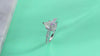 1Large Diamond Diamond Ring Luxury Fashion Set Moissanite Silver Ring Prohibit Tk Sales