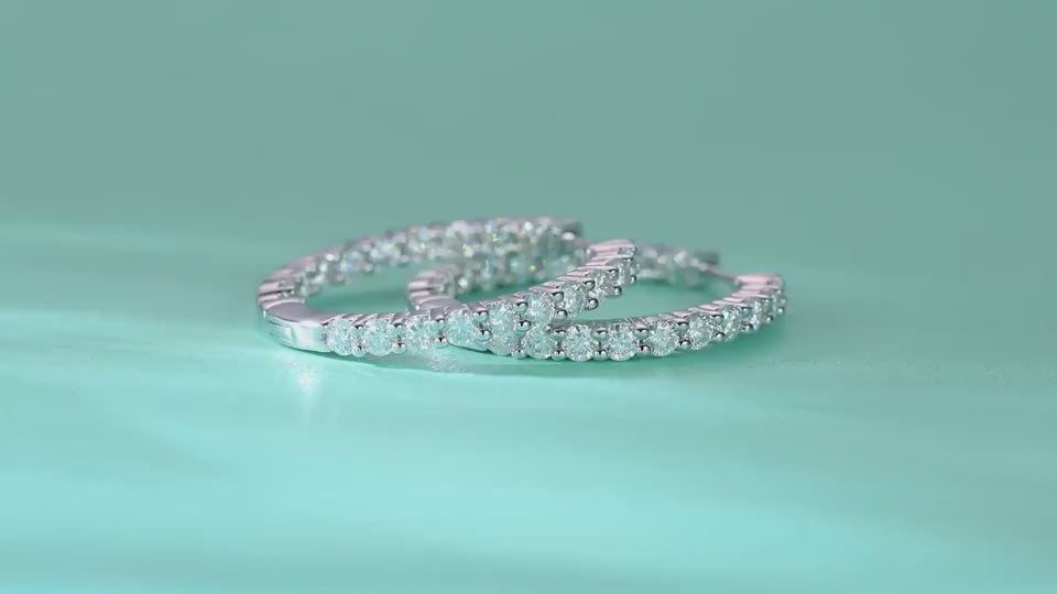 1Merman Luxury Fashion Diamond Earrings Stud Set With Mosan Diamond Silver Ornaments Prohibit Tk Sales