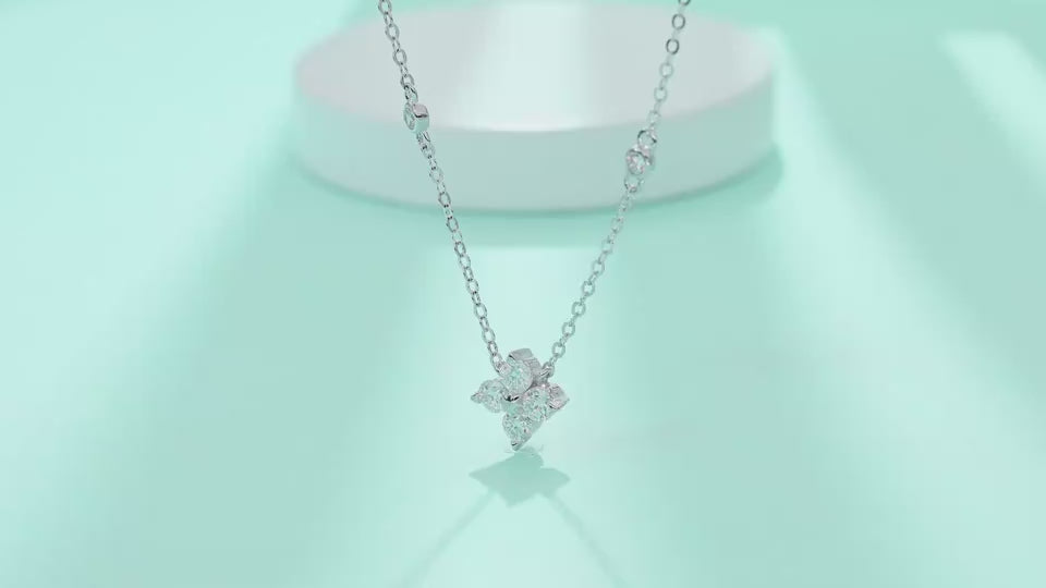 1Radiant Star - A Fashionable And Luxurious Diamond Jewelry Pendant Set With Moissanite S925 Sterling Silver And Platinum Plating Prohibit TikTok sales