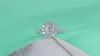 1Luxury Fashion Large Diamond Wedding Ring With Moissanite Silver Ring Prohibit Tk Sales