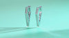 1Coronation - Fashionable And Luxurious Diamond Jewelry Set With Moissanite S925 Sterling Silver And Platinum-plated Stud Earrings Prohibit Tk Sales