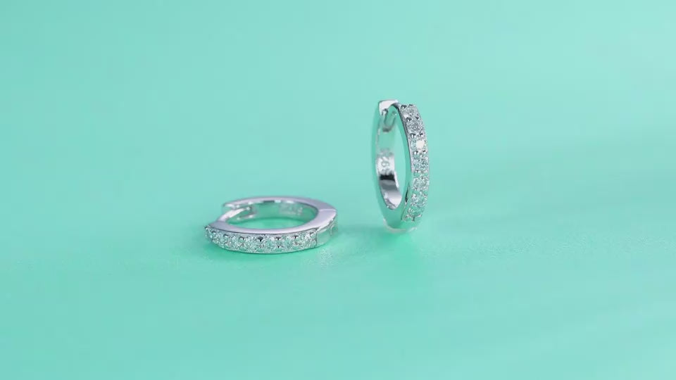 1Sure Diamond Set Moissanite Silver Earrings Luxury Fashion Diamond Earrings Stud Earrings Prohibit Tk Sales