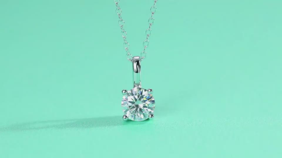 1Encounter - A Fashionable And Luxurious Diamond Jewelry Pendant Set With 1-carat Moissan Diamond S925 Sterling Silver Prohibit Tk Sales