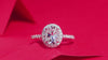 1Audrey Large Diamond Ring Luxury Fashion Set Moissanite Silver Ring Prohibit Tk Sales